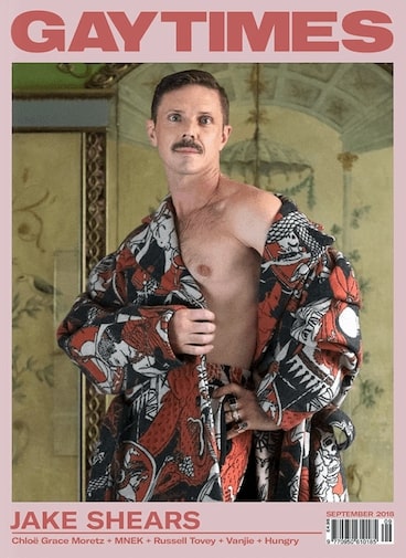Jake Shears, Gay Times cover - Toast Press